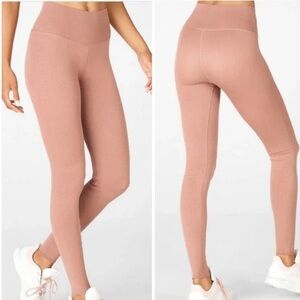 Fabletics SculptKnit High-Waisted Legging in Rose Brown / Tall